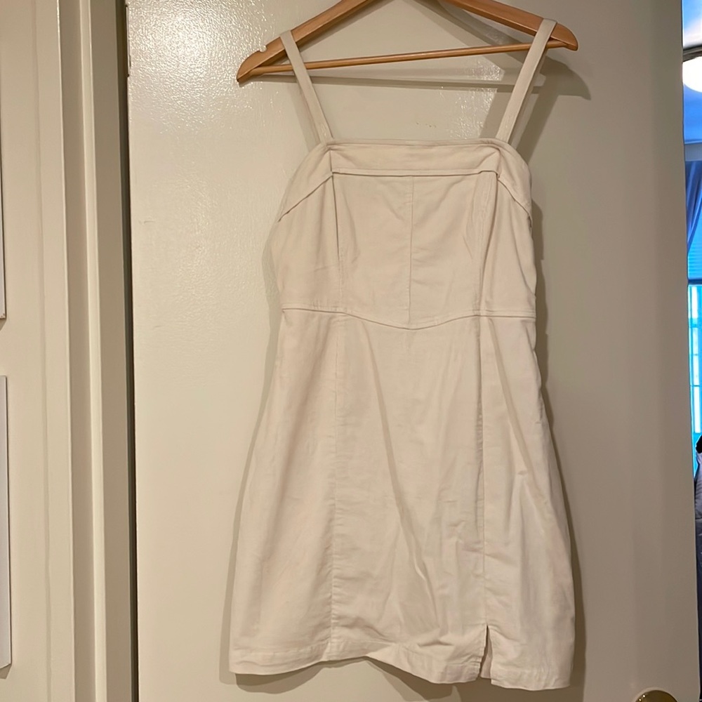 Hollister Corduroy Cream Mini Dress